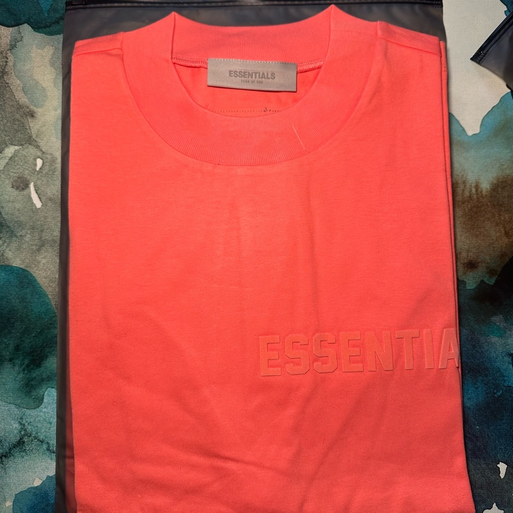 Essentials Vibrant Coral Tee
